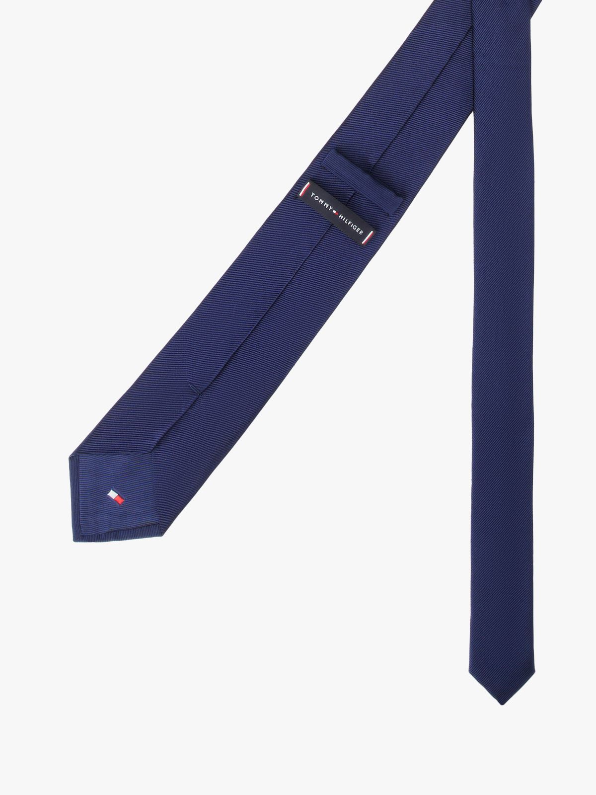 Pure Silk Jacquard Unicolour Tie — Blue