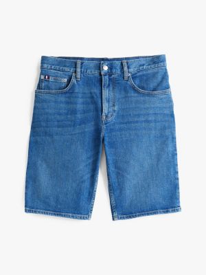 short slim brooklyn en denim bleu pour hommes tommy hilfiger