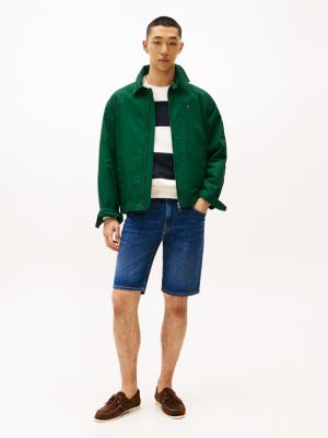 shorts slim fit in denim sbiadito blue da uomini tommy hilfiger