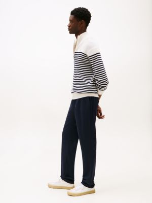 blue performance drawstring waist trousers for men tommy hilfiger