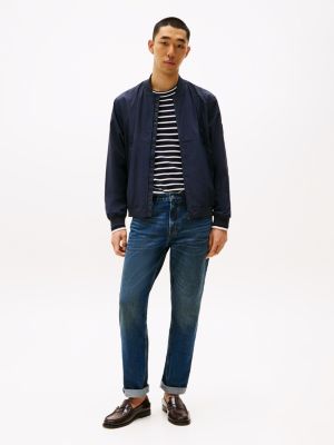 bomber décontracté déperlant bleu pour hommes tommy hilfiger