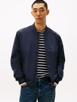 bomber relaxed fit idrorepellente blue da uomini tommy hilfiger