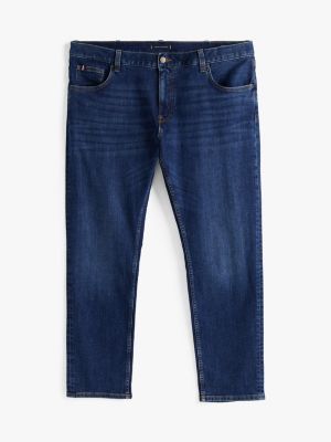 jean droit denton plus bleu pour hommes tommy hilfiger