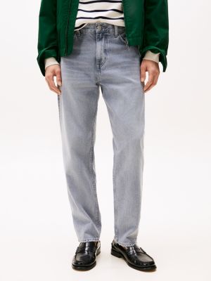 blue harlem relaxed tapered leg jeans for men tommy hilfiger