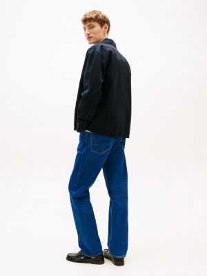 veste utilitaire avec lin bleu pour hommes tommy hilfiger