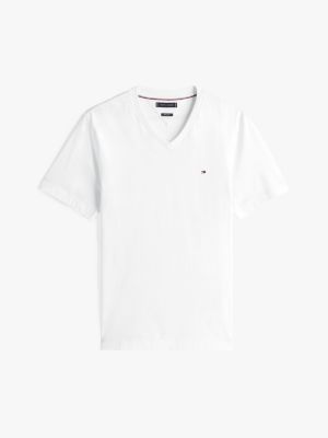 white v-neck t-shirt for men tommy hilfiger