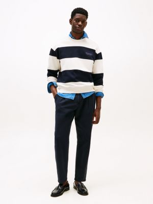 multi stripe relaxed sweatshirt for men tommy hilfiger