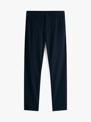 blau denton flex straight leg fit chinos für herren - tommy hilfiger