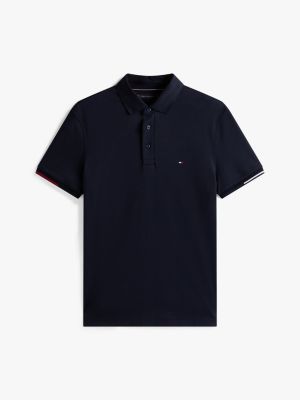blau signature slim fit poloshirt für herren - tommy hilfiger