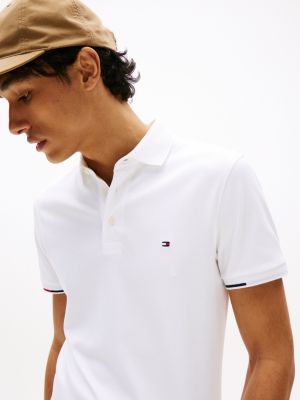 blau signature slim fit poloshirt für herren - tommy hilfiger