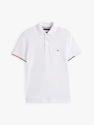 blau signature slim fit poloshirt für herren - tommy hilfiger