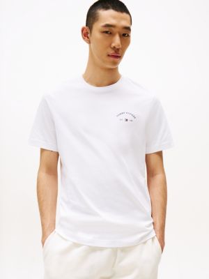 green palm tree back graphic t-shirt for men tommy hilfiger
