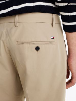 beige performance denton straight leg chinos for men tommy hilfiger