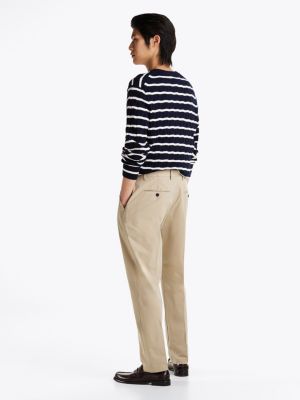 beige performance denton straight leg fit chinos für herren - tommy hilfiger