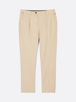 beige performance denton straight leg fit chinos für herren - tommy hilfiger