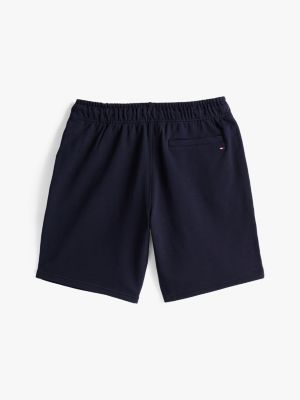 short de jogging adaptive à logo bleu pour hommes tommy hilfiger