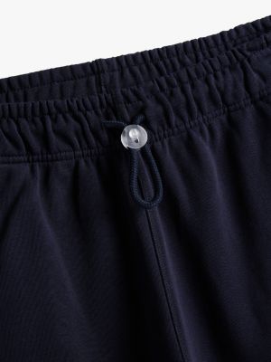 blue adaptive logo sweat shorts for men tommy hilfiger