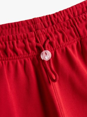 short de jogging adaptive à logo rouge pour hommes tommy hilfiger