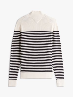 jersey con logo bordado adaptive multicolor de hombres tommy hilfiger