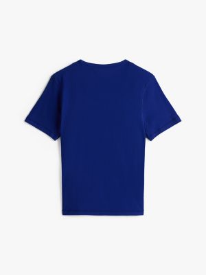 blue adaptive logo t-shirt for men tommy hilfiger