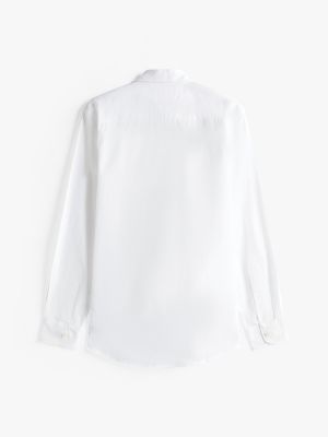 white adaptive th flex regular fit shirt for men tommy hilfiger