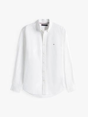 white adaptive th flex regular fit hemd für herren - tommy hilfiger