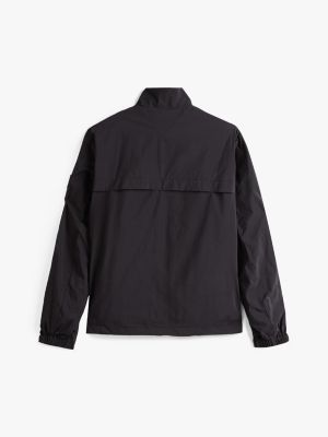 schwarz adaptive reißverschlussjacke mit trichterkragen für herren - tommy hilfiger