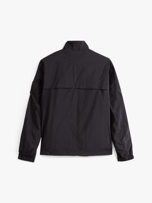 veste adaptive zippée à col entonnoir noir pour hommes tommy hilfiger