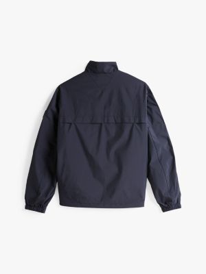 blau adaptive reißverschlussjacke mit trichterkragen für herren - tommy hilfiger