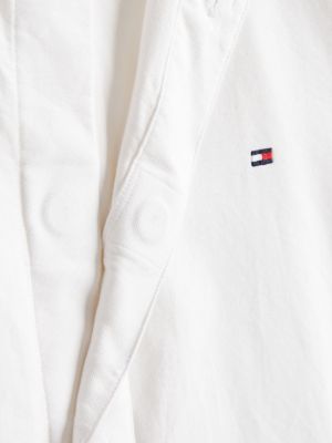 biały koszula z bawełny oxford z kolekcji adaptive dla mężczyźni - tommy hilfiger