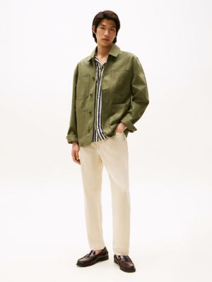 beige harlem washed tapered jeans for men tommy hilfiger