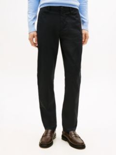 Denton Textured Print Straight Leg Chinos — Blue 2