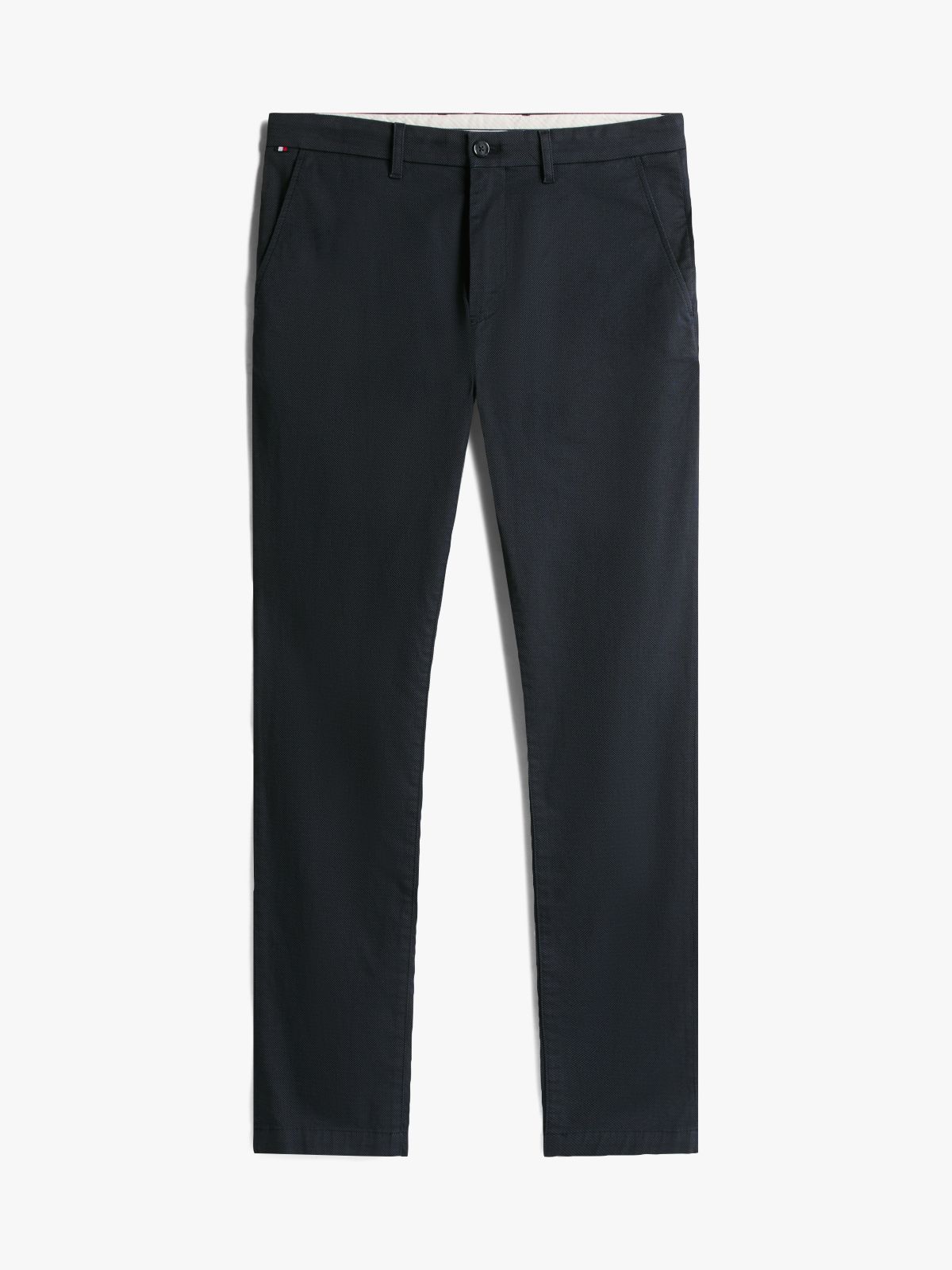Bleecker Print Slim Chinos — Blue
