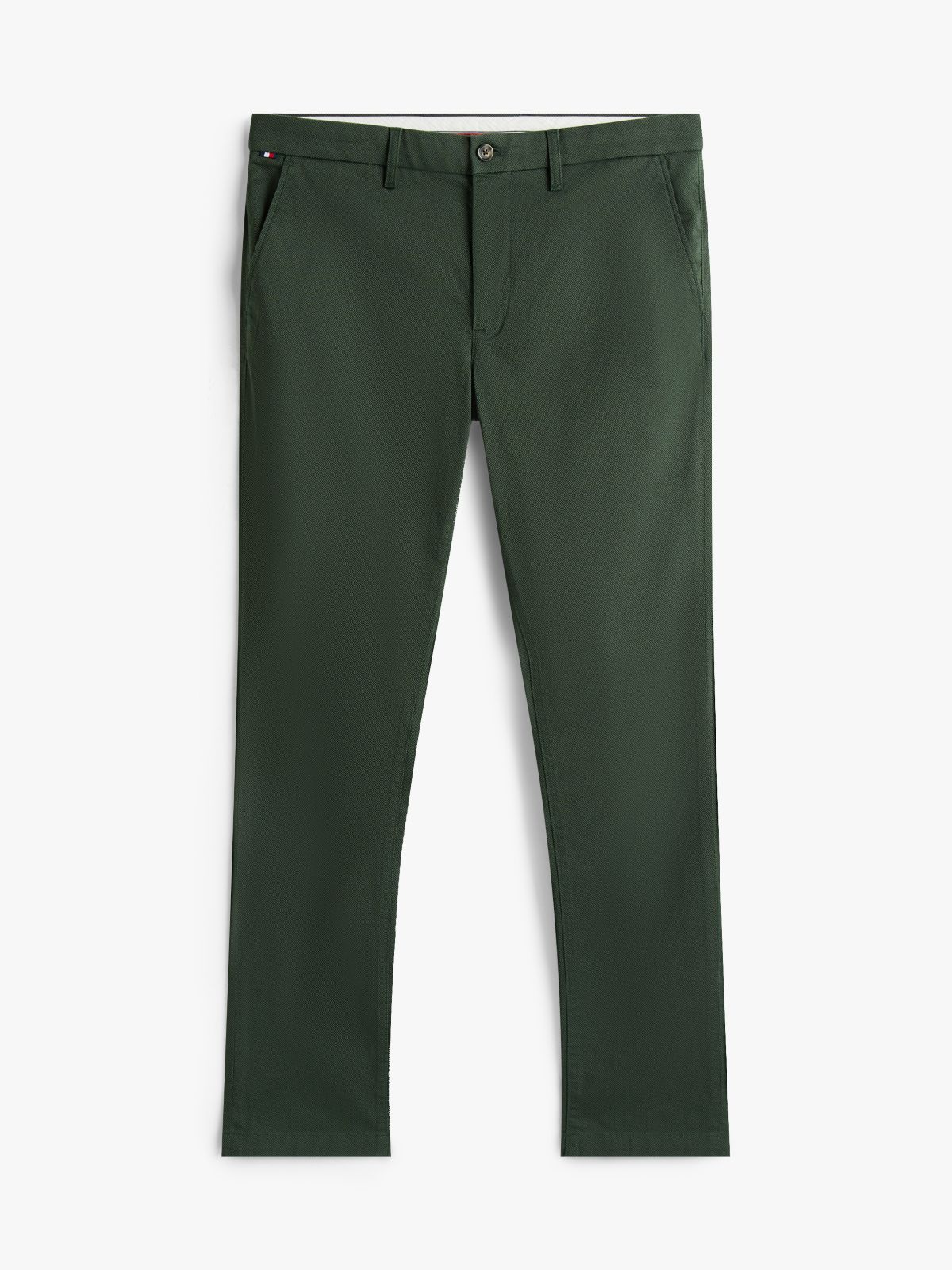 Bleecker Print Slim Chinos — Green
