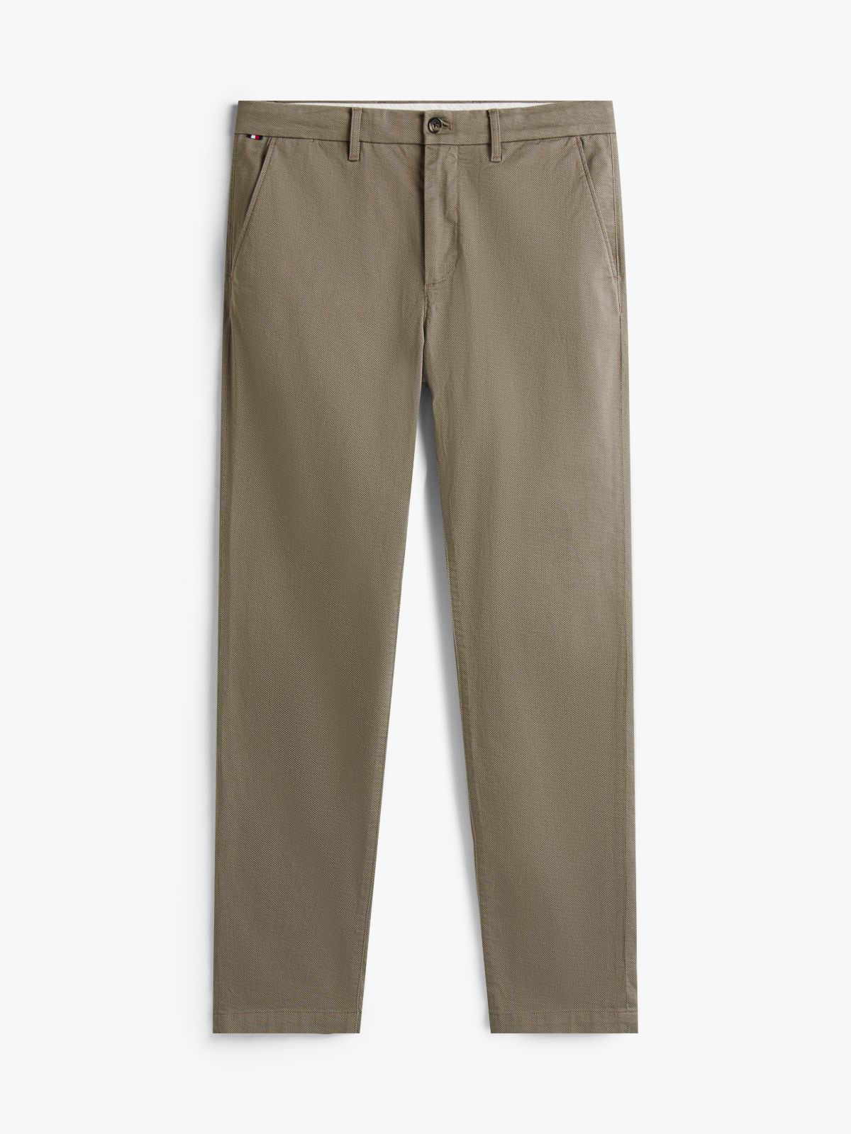 Bleecker Print Slim Chinos — Grey