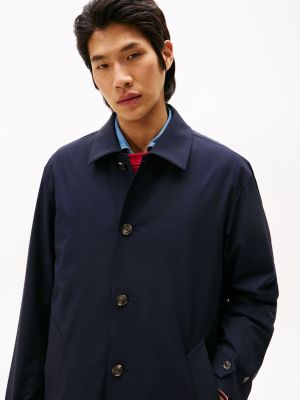 cappotto smart casual performance oversize 3 in 1 blu da uomini tommy hilfiger