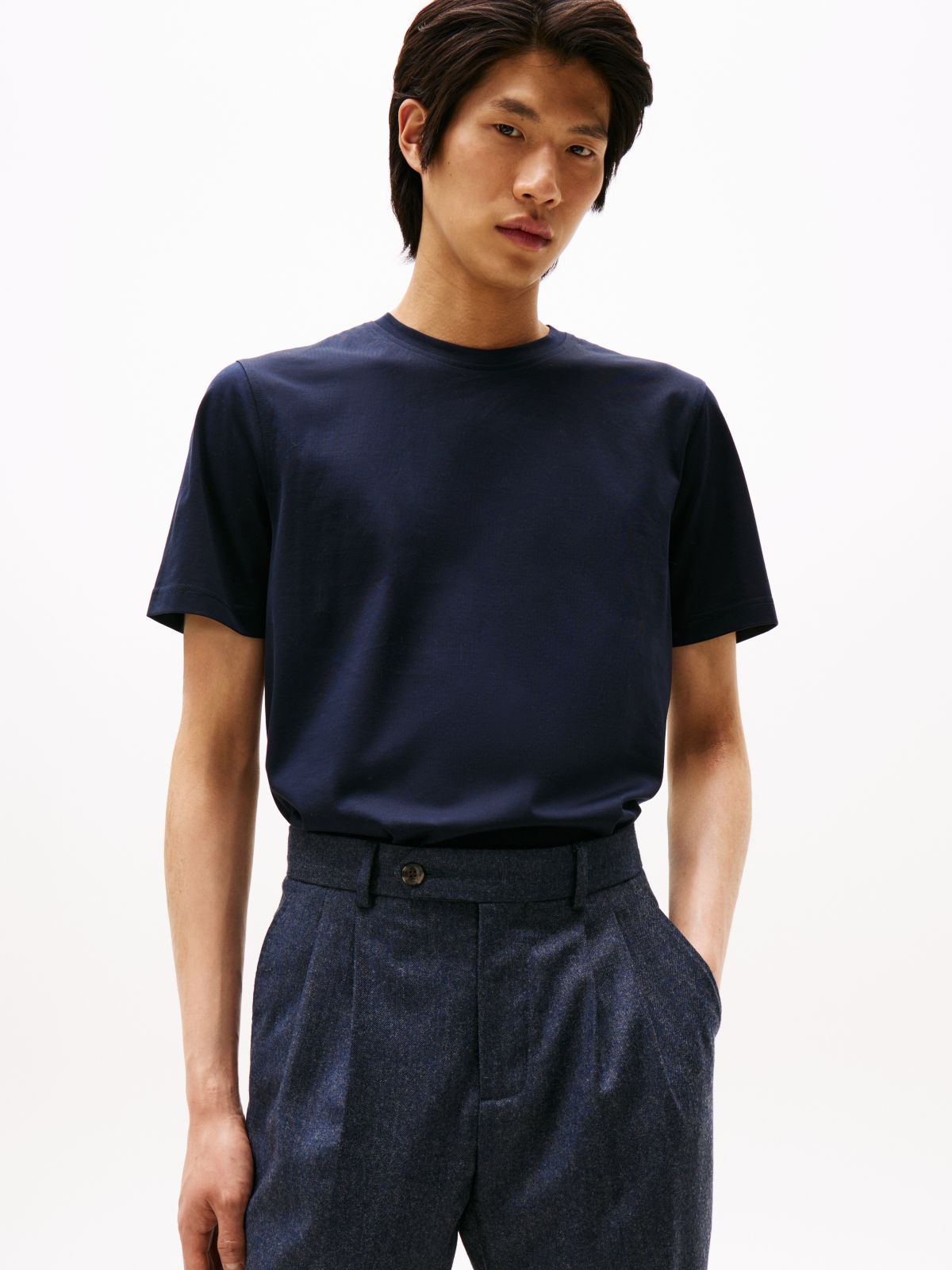 Smart Casual Crew Neck T-Shirt — Blue