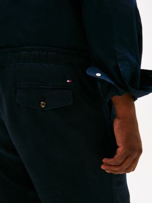 blue plus brooklyn linen blend chino shorts for men tommy hilfiger