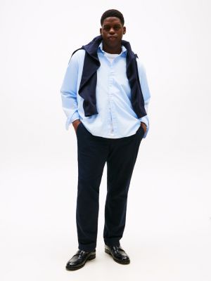 blau plus regular fit th flex hemd für herren - tommy hilfiger