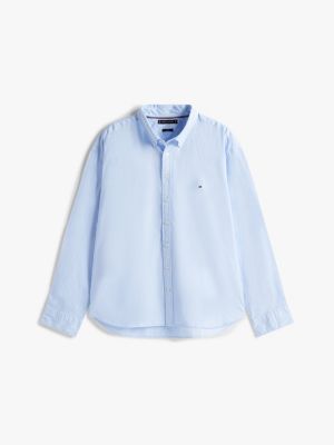 blau plus regular fit th flex hemd für herren - tommy hilfiger