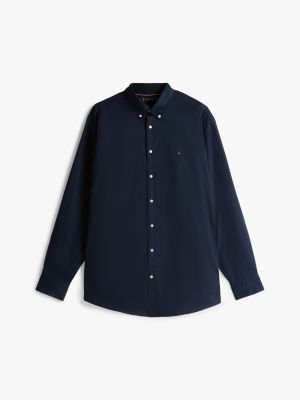 black plus th flex regular fit shirt for men tommy hilfiger