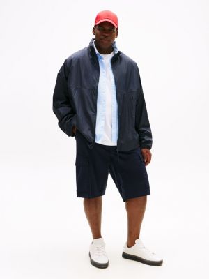 blau plus leichtgewichtige wasserabweisende jacke für herren - tommy hilfiger
