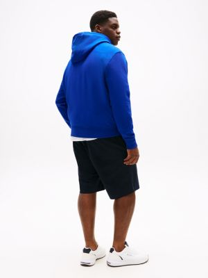 blue plus regular logo hoody for men tommy hilfiger