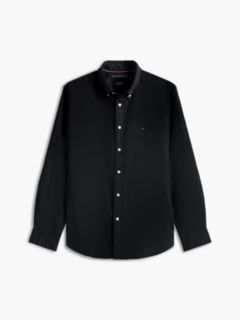 TH Flex Regular Fit Poplin Shirt — Black 6