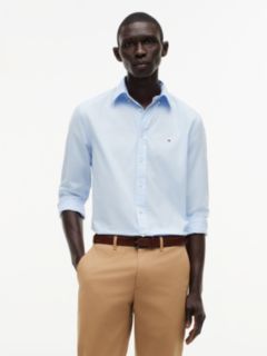 TH Flex Regular Fit Poplin Shirt — Blue 1