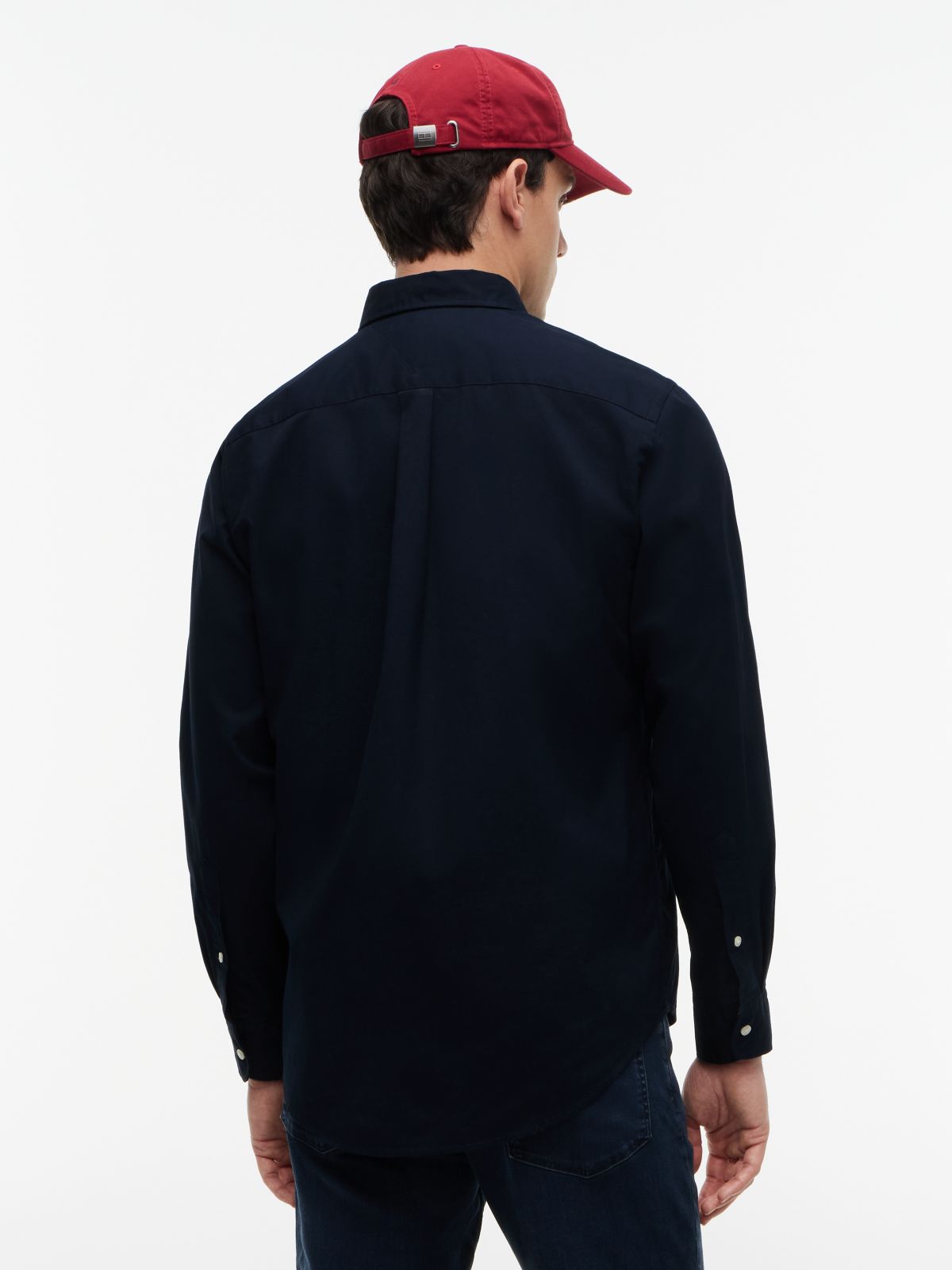 TH Flex Regular Fit Poplin Shirt — Blue