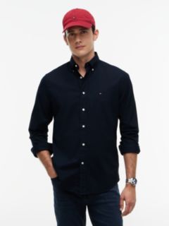 TH Flex Regular Fit Poplin Shirt — Blue 1