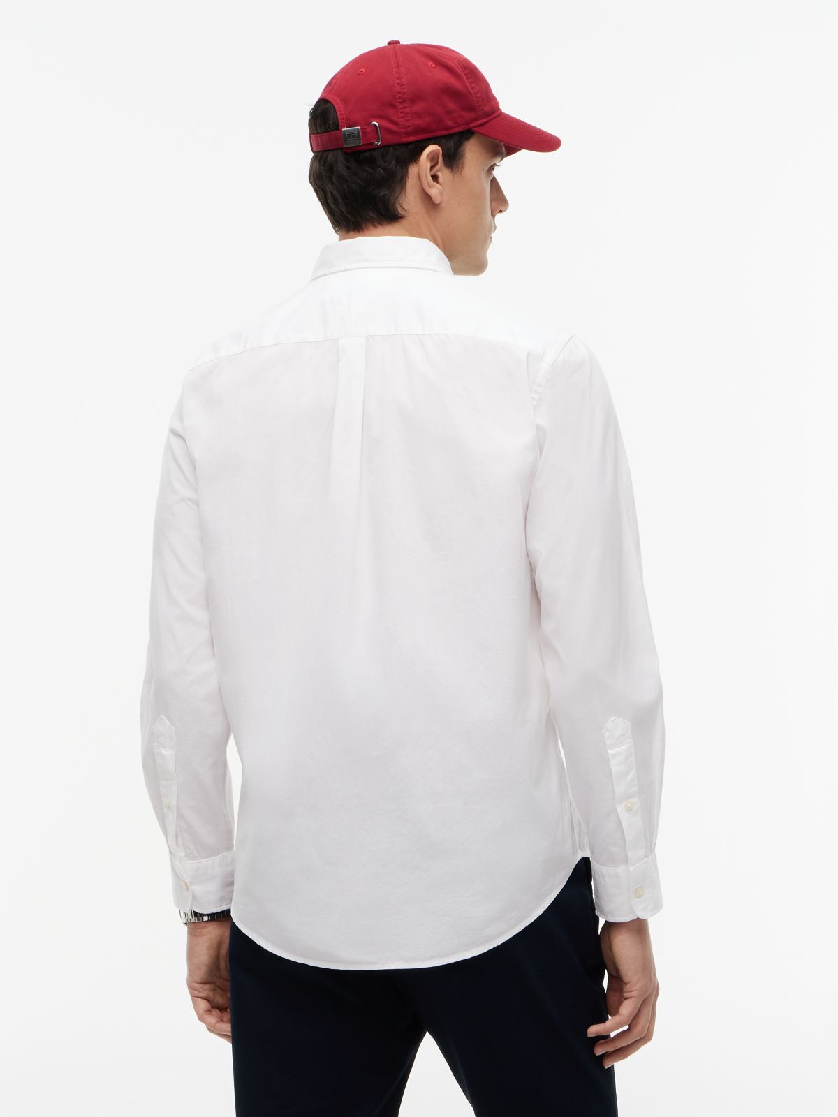 TH Flex Regular Fit Poplin Shirt — White