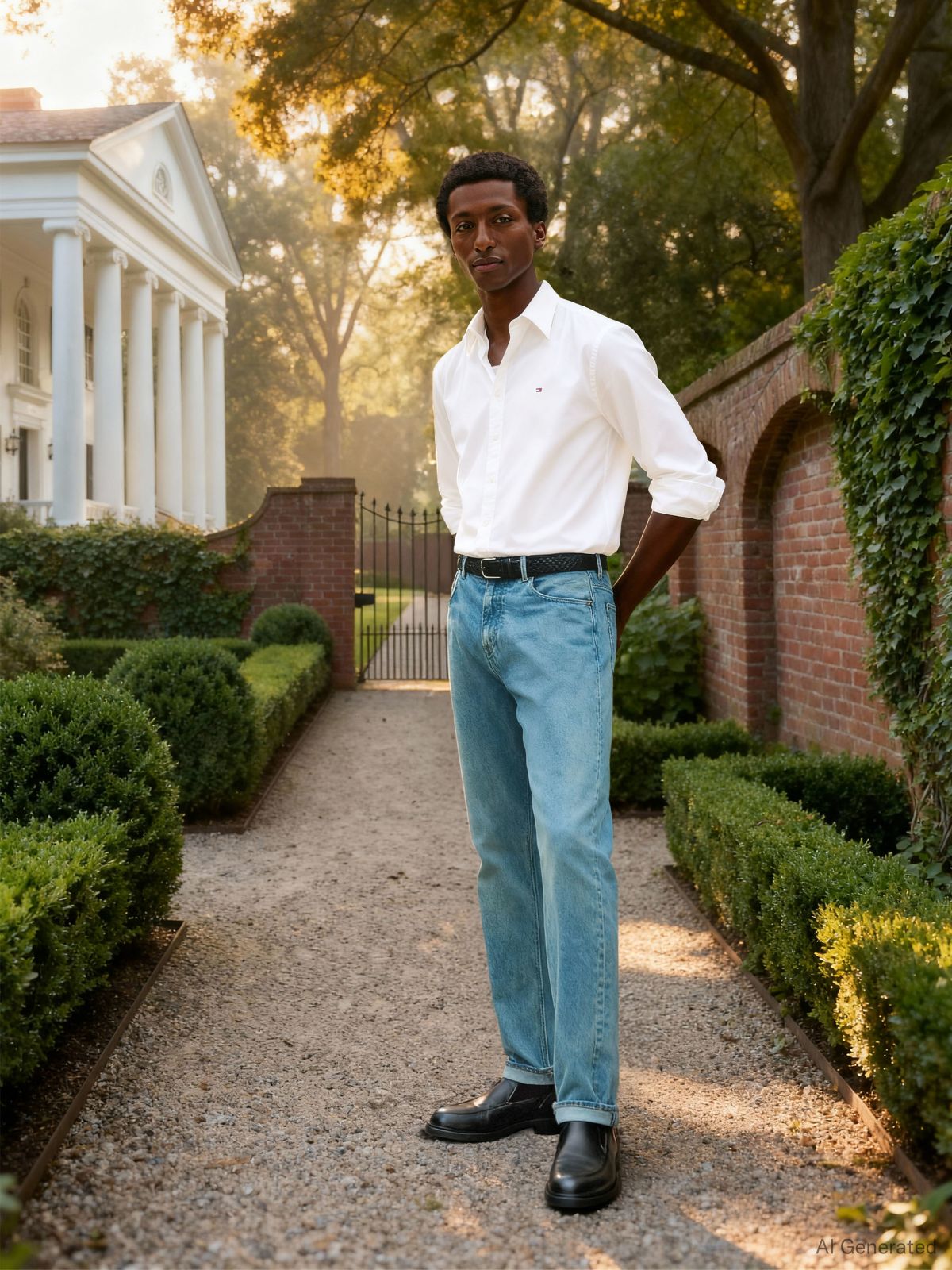 TH Flex Regular Fit Poplin Shirt — White