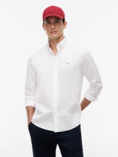 TH Flex Regular Fit Poplin Shirt — White 1